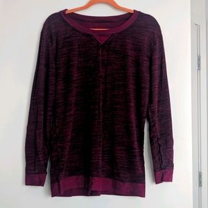 ☀️ Red Soft Pajama Top - S